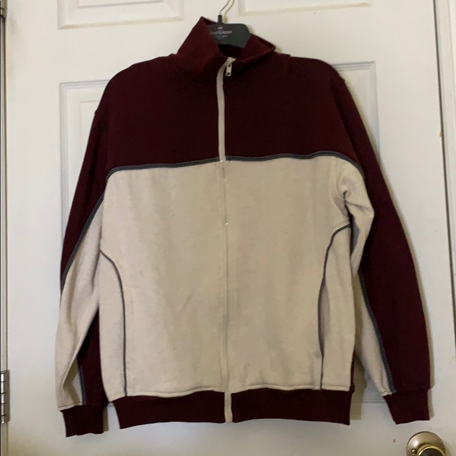 Taylor & Henry Zip Up Color Block Sweater